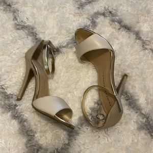 Chinese Laundry Lucky Charm heels with textured heel
